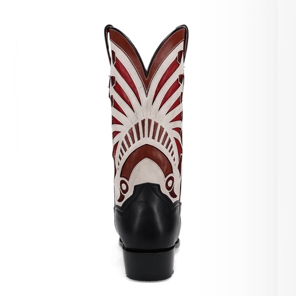 Dan Post Ronan Snip Toe Men’s Black Leather Boot 9EW New With Box & Tags - Picture 7 of 13